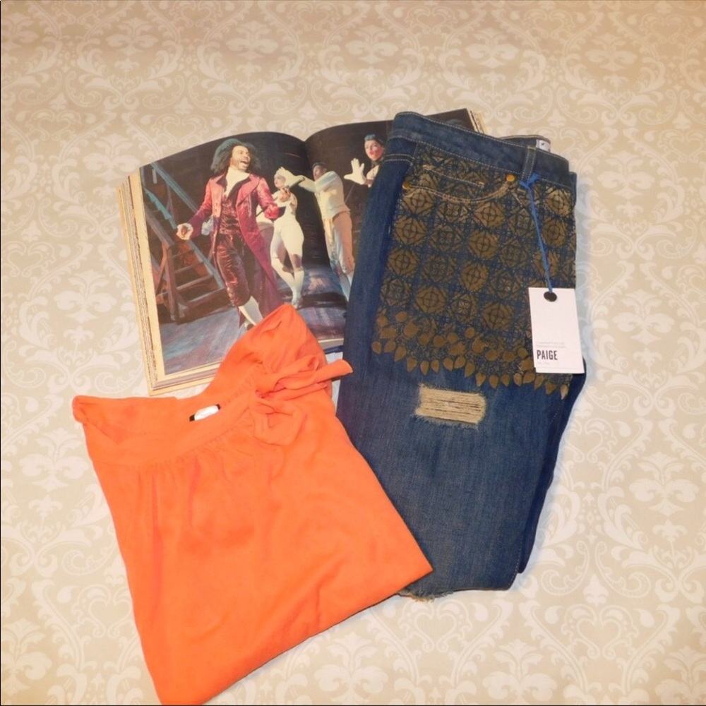 Fun J. Crew Tie Neck Top